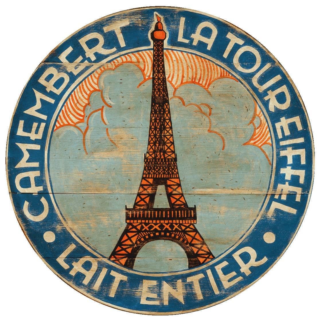 'Eiffel Tower in Clouds' Lazy Susan