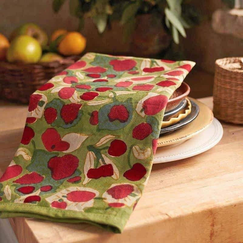 Fruit Red/Green Tea Towel
