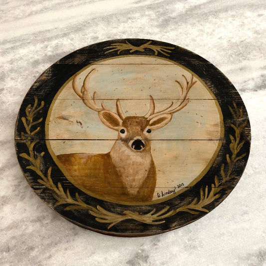 Deer with Black Border Lazy Susan