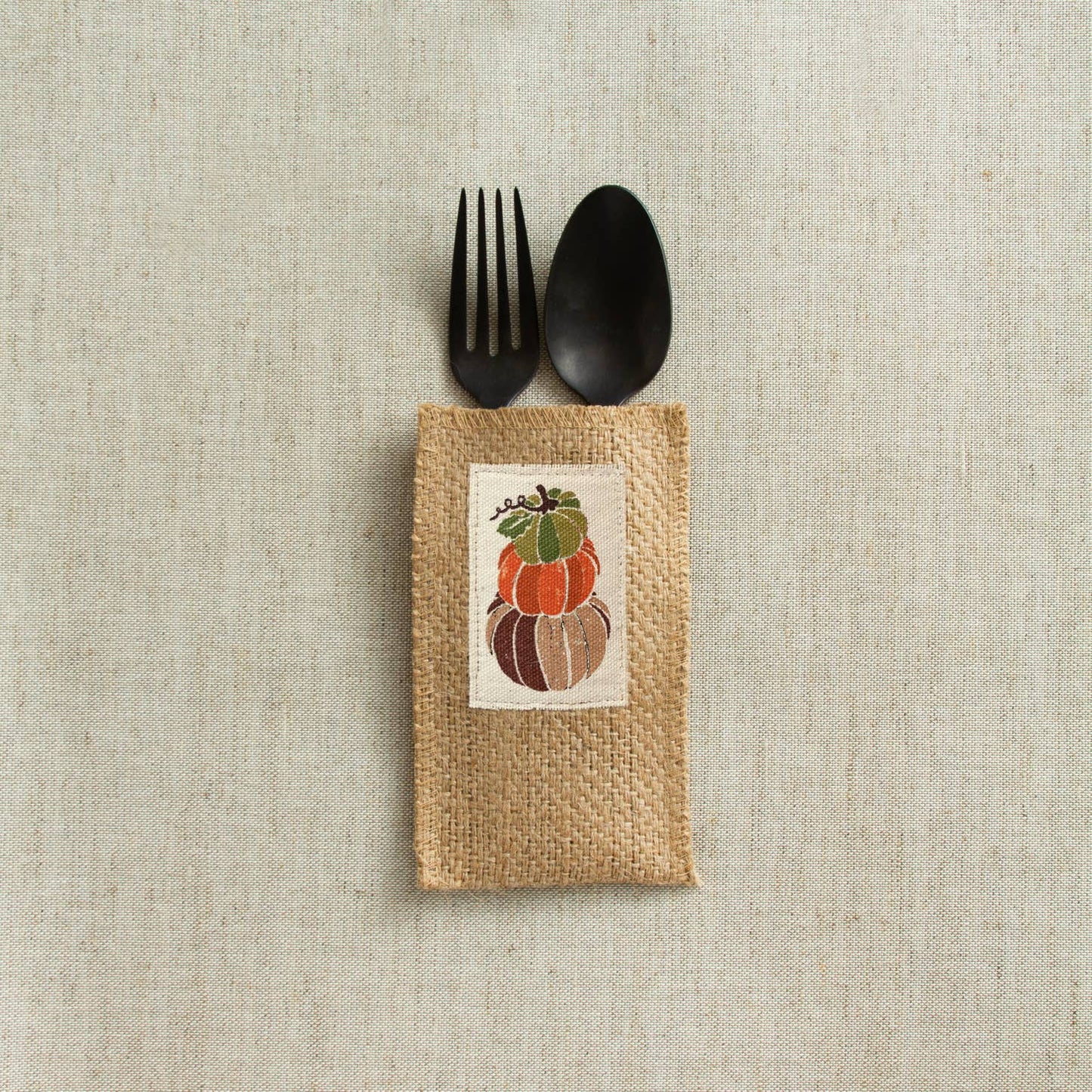 Harvest/Pumpkin Stack Silverware Pouch