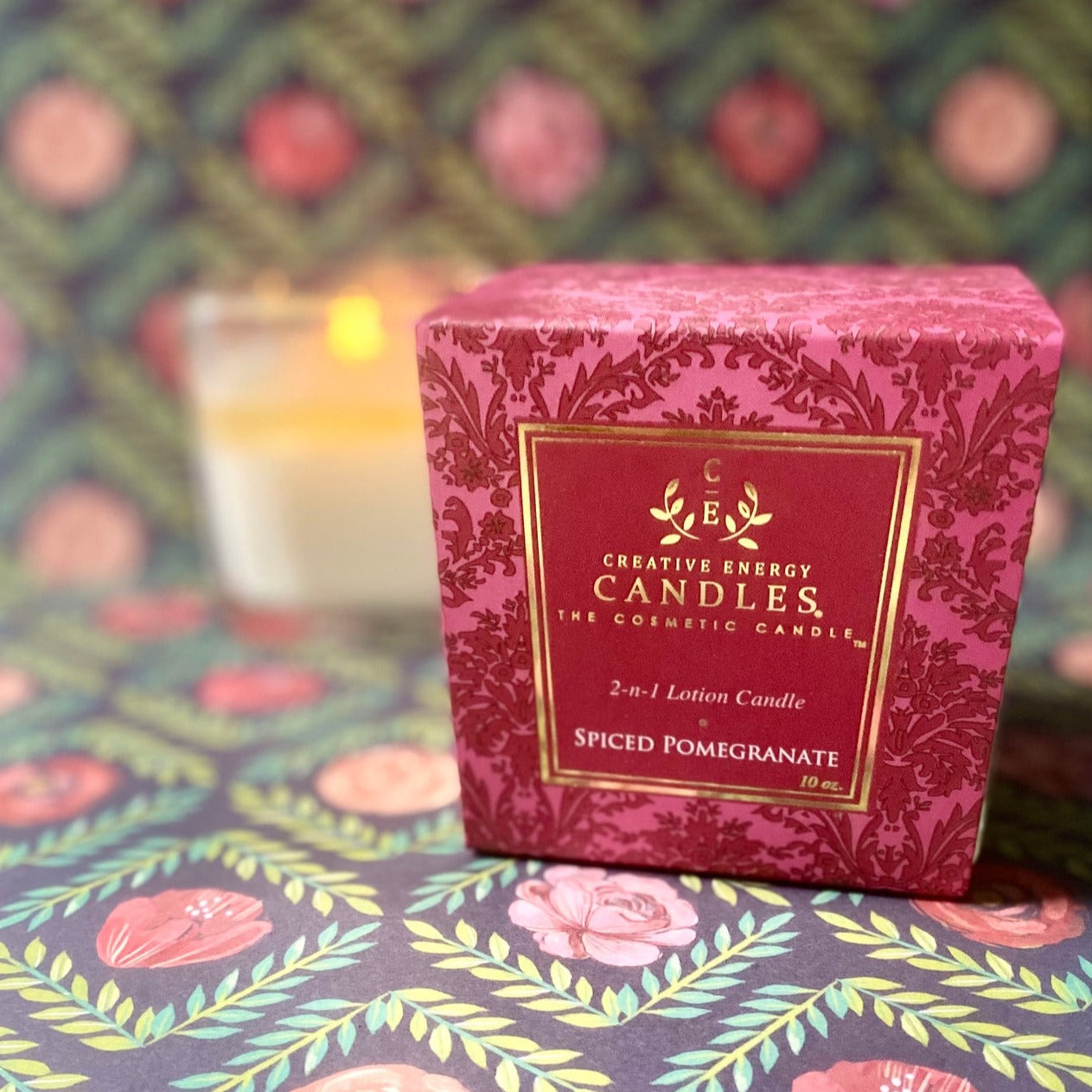 Spiced Pomegranate: 2-in-1 Soy Lotion Candle