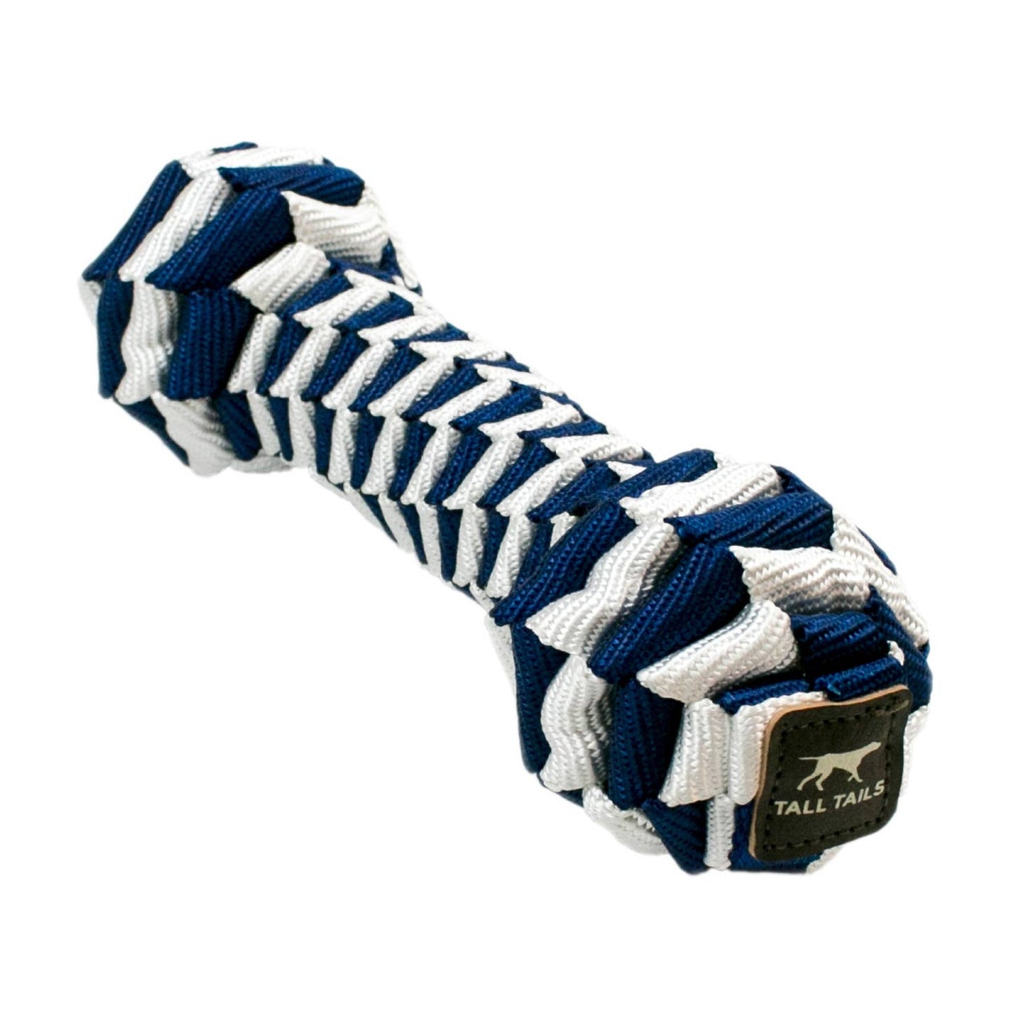 Tall Tails Braided Bone Toy- Navy