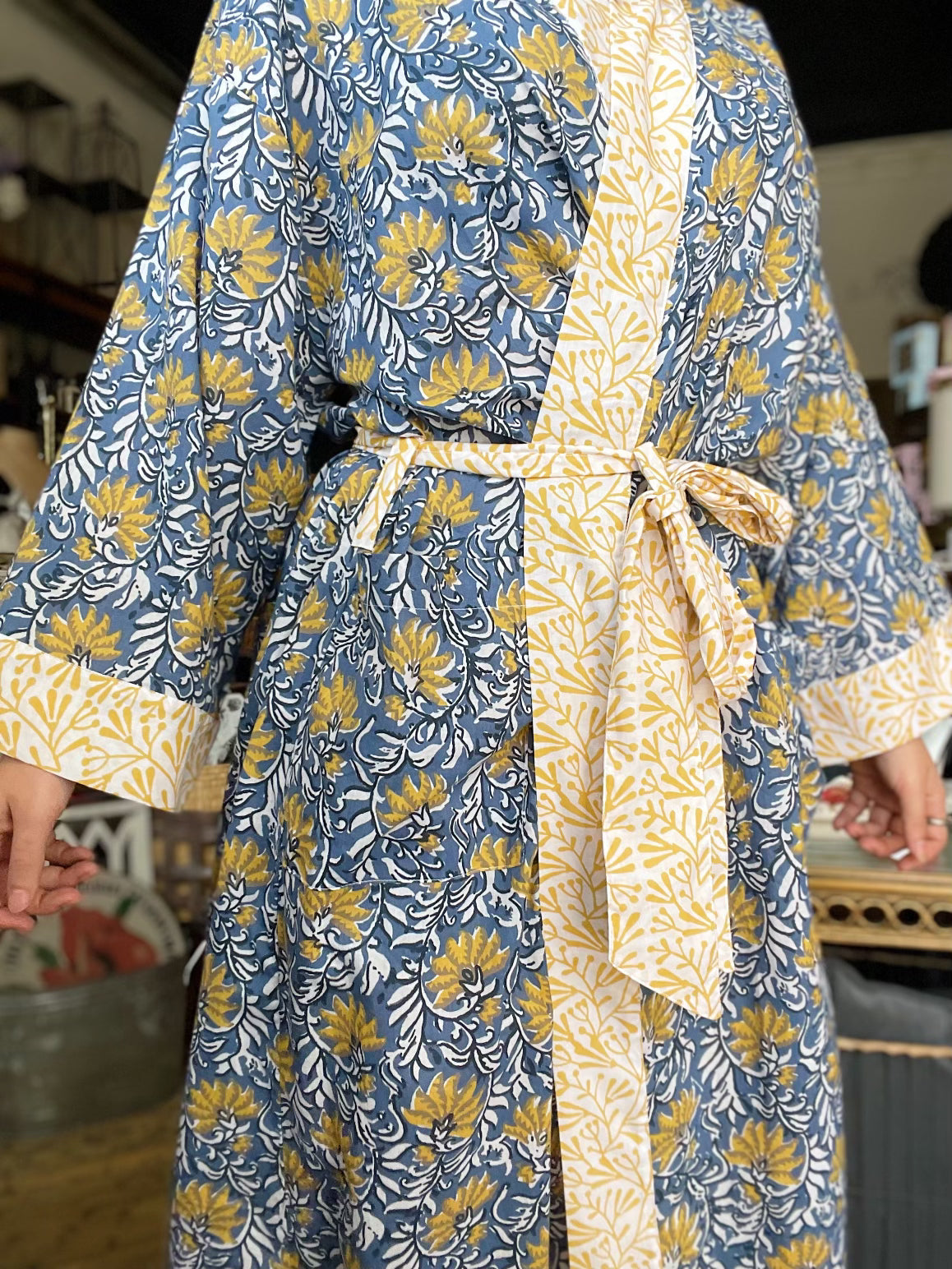 Kimono "Blue Flower"