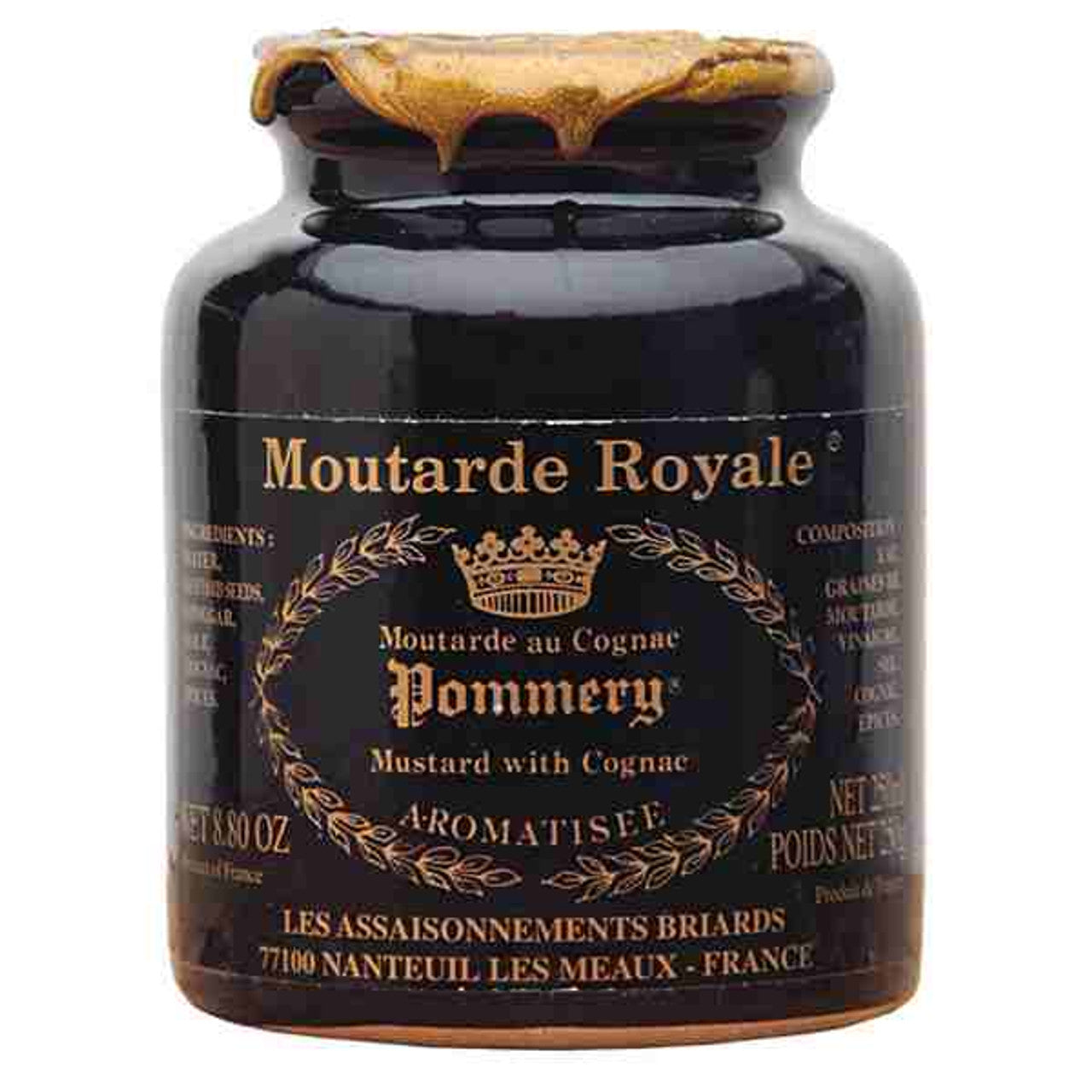 Pommery Cognac Mustard Stone Jar