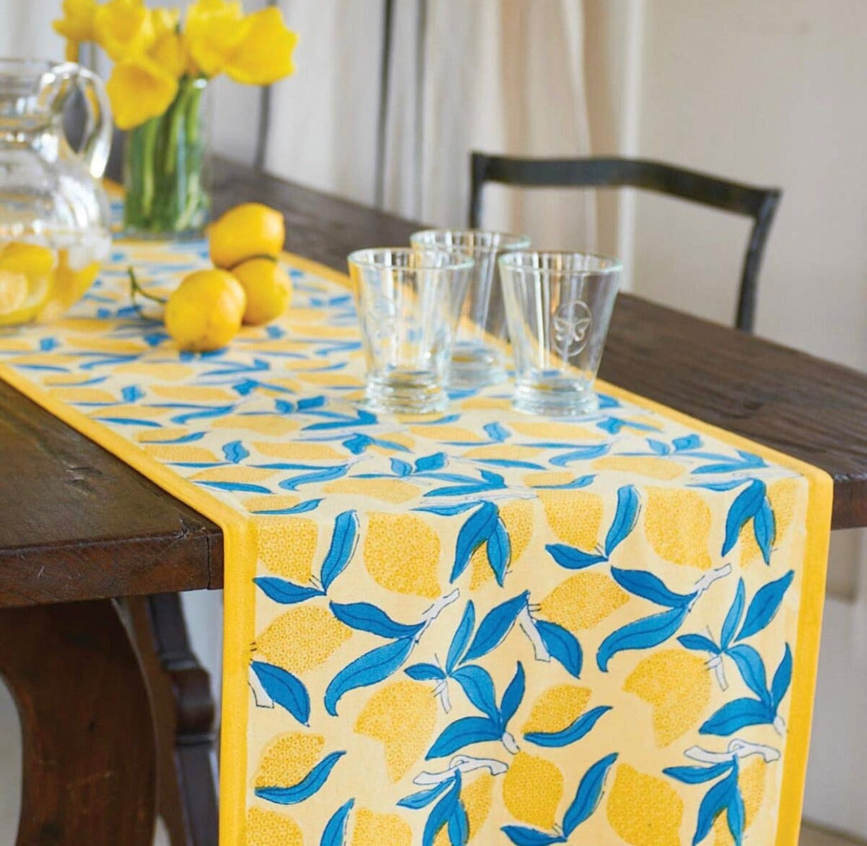 Lemon Tree Yellow/Blue Runner